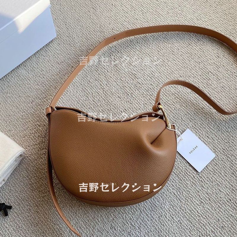 新品、未使用 POLENE Tonca ポレーヌ トンカ ショルダーバッグ 肩ベルト付け ブラウン - メルカリ