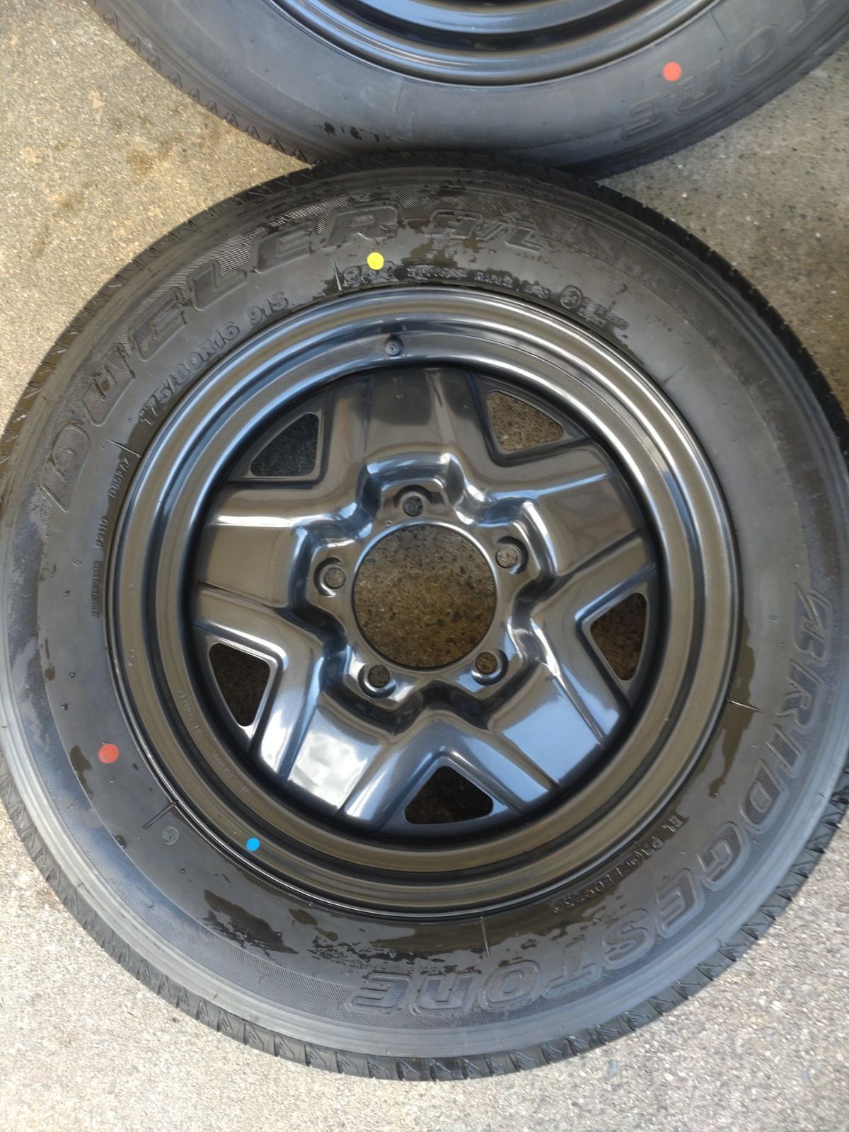 SUZUKI スズキ ジムニー JB64 純正 スチール 139.7-5H 16×5.5J 22 ブリヂストン DUELER H|L 175|80R16 ジムニー 4本