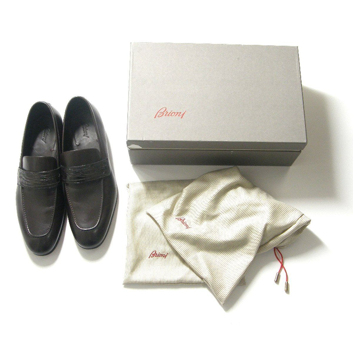 新品】 Brioni ／ ブリオーニ レザーシューズ イタリア製 本革 革 