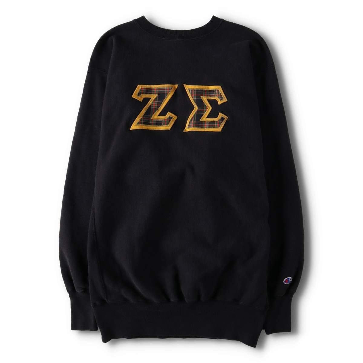 90年代 刺繍タグ チャンピオン リバースウィーブ ブラック 幻の