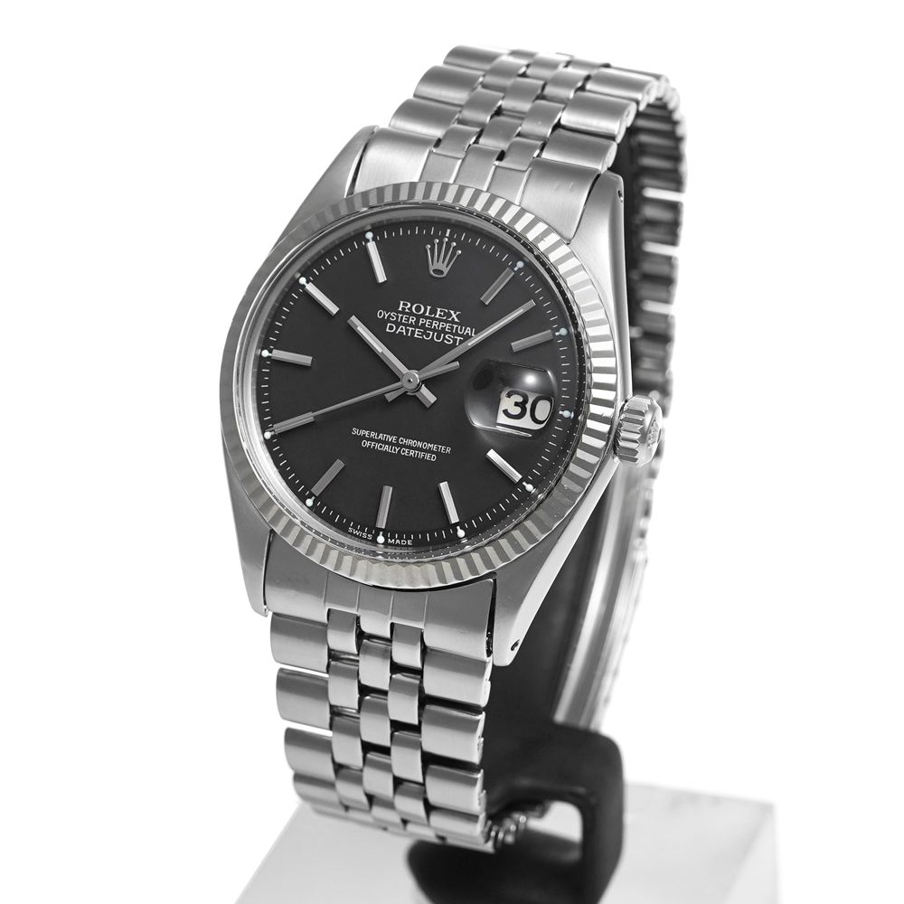 ROLEX デイトジャスト Ref.1601 ブラック アンティーク品 メンズ 腕時計