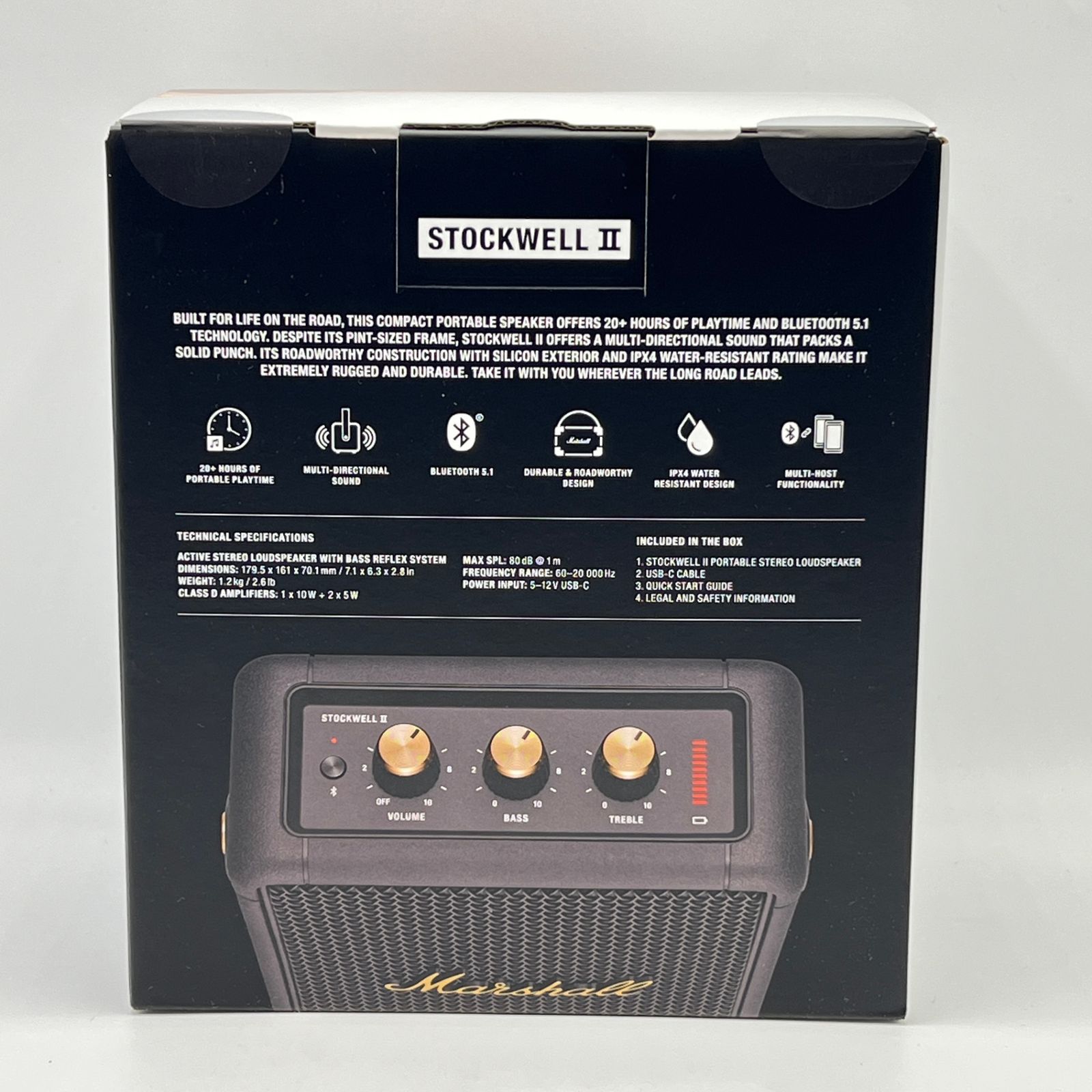 新品未開封】Marshall STOCKWELL II Black and Brass ワイヤレス