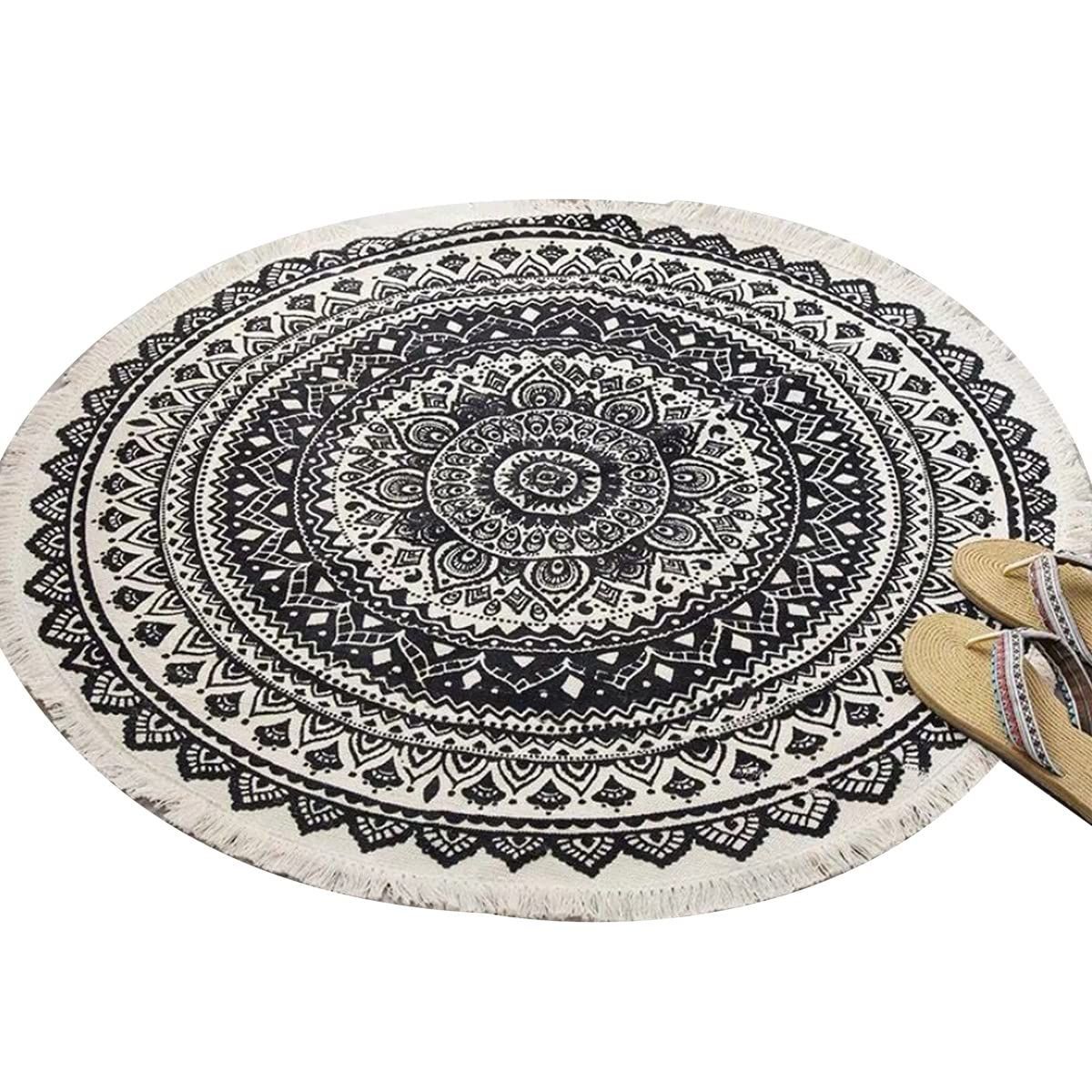 やすらぎの花回廊】ペルシャ絨毯 シルク手織り 花菱 伝統文様