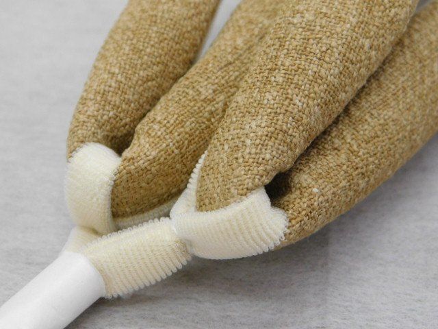 〔楽布特選〕P23606　手織り生成り麻の草履の鼻緒　オークション 4,616円