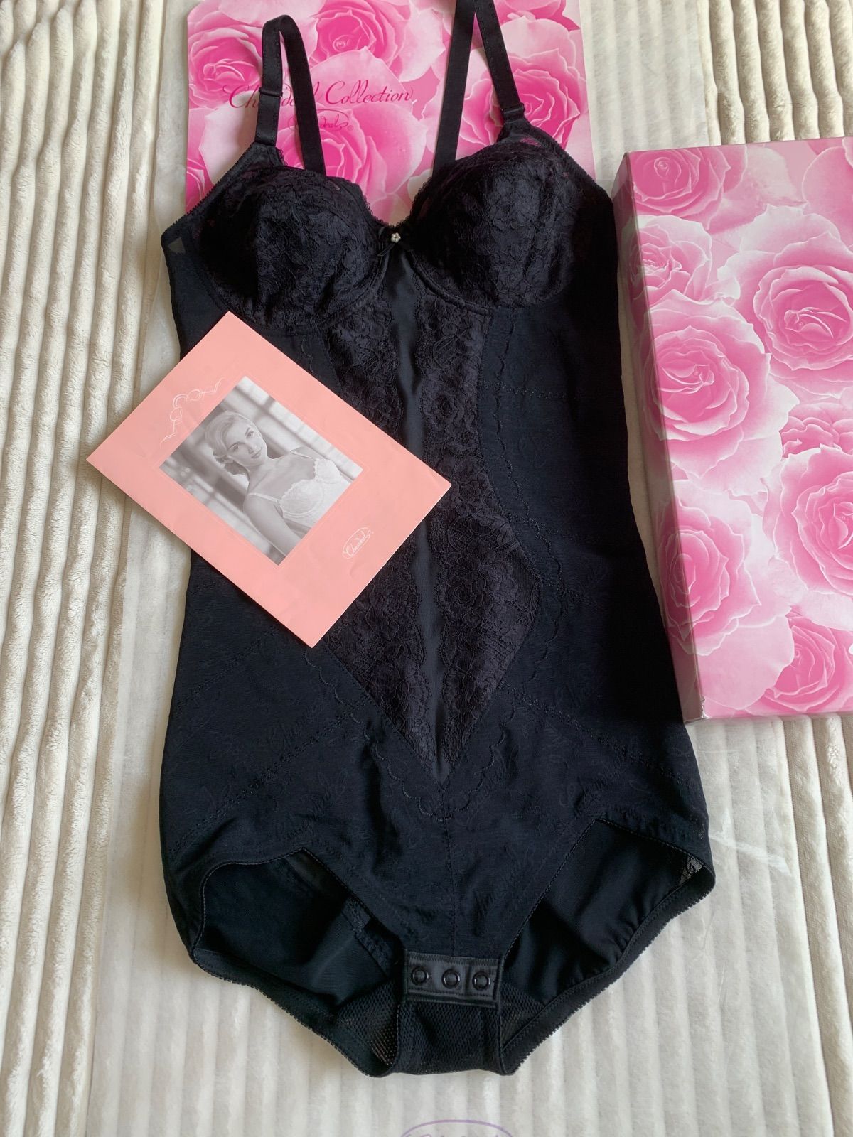 シャンデールNEW柄パワーネットE75ロングボディースーツ新品箱入 2025