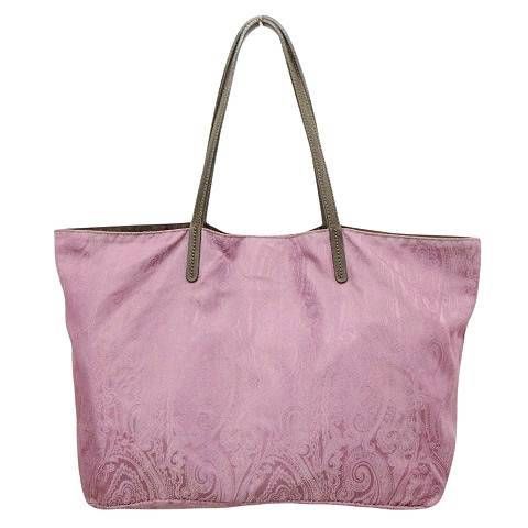 ETRO エトロ☆リバーシブル ペイズリー トートバッグ ブラック×パープル エトロ ETRO リバーシブル トートバッグ ナイロン ペイズリー柄