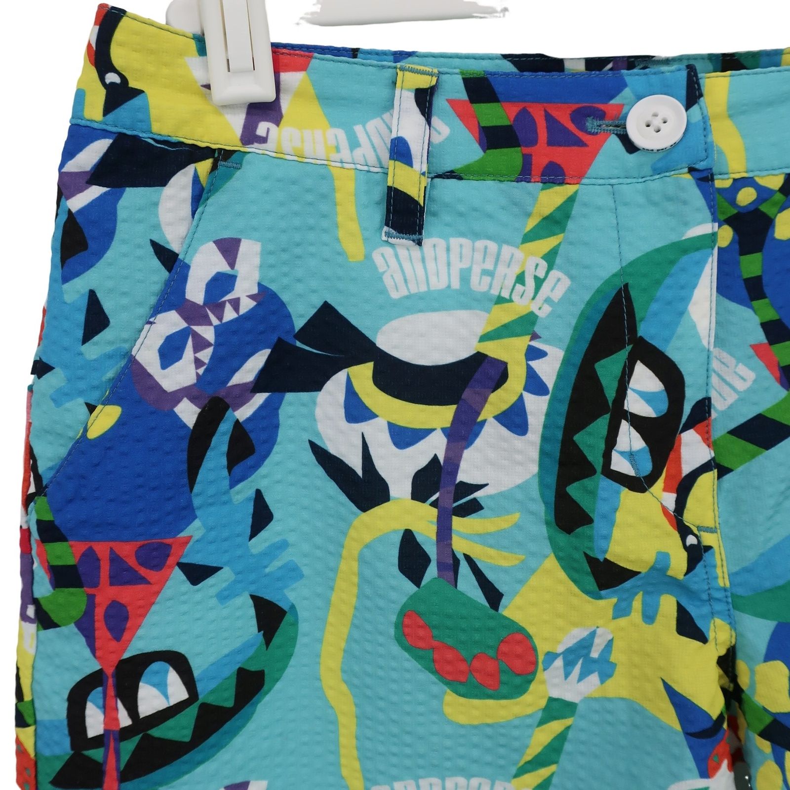 ︎美品︎and per se アンパスィ　ゴルフ　ショートパンツ M 秋冬 黒 サイズ：M AND PER SE アンパスィ ショートパンツ レッド系