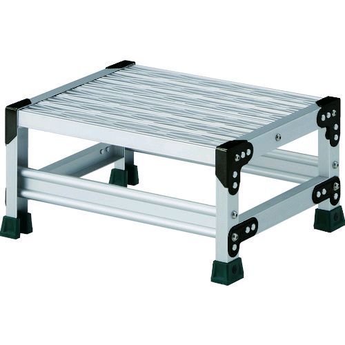 TRUSCO 作業用踏台 アルミ製・縞板タイプ 天板寸法500X400XH300 TSFC153
