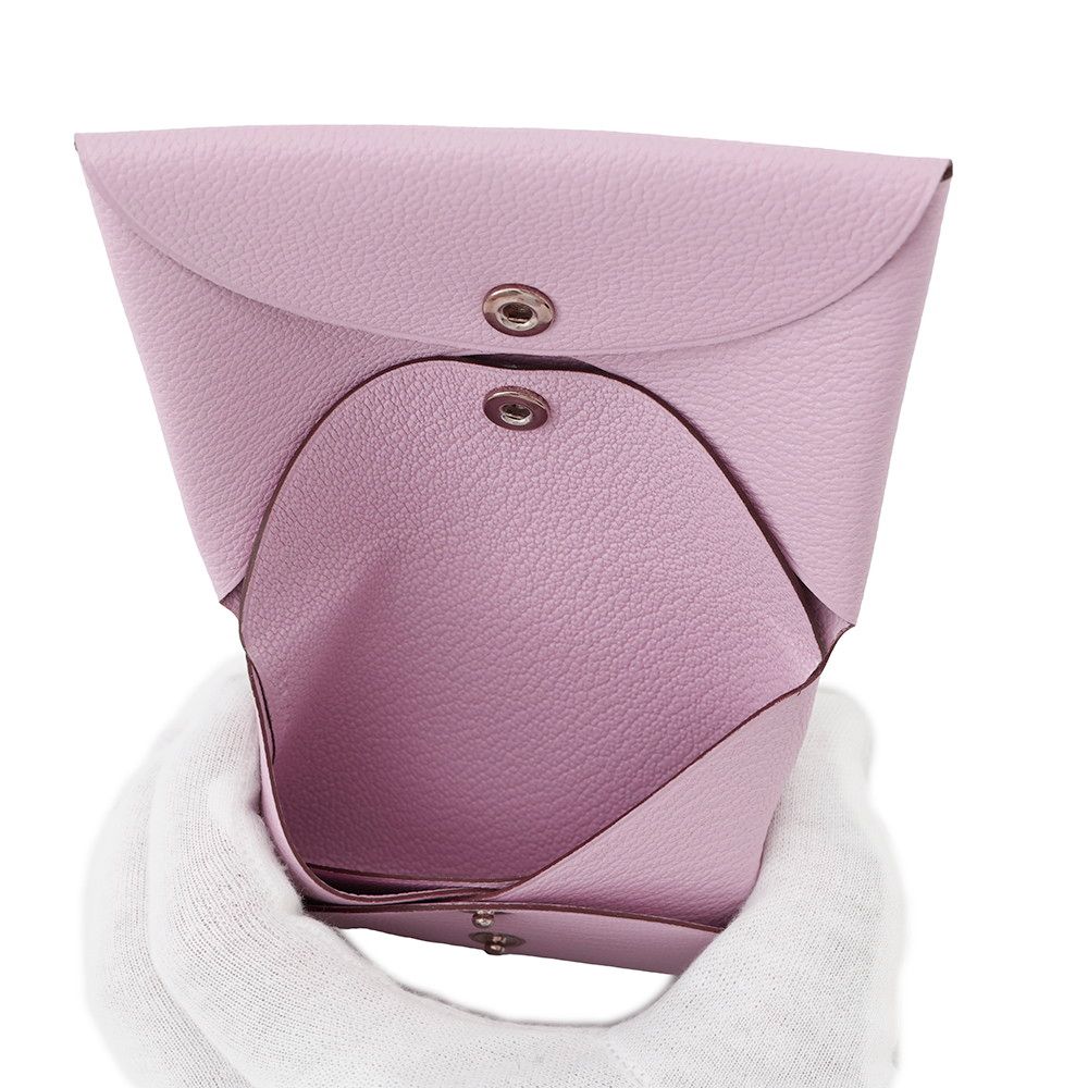 エルメス コインケース カルヴィ デュオ モーヴシルベストル/シルバー