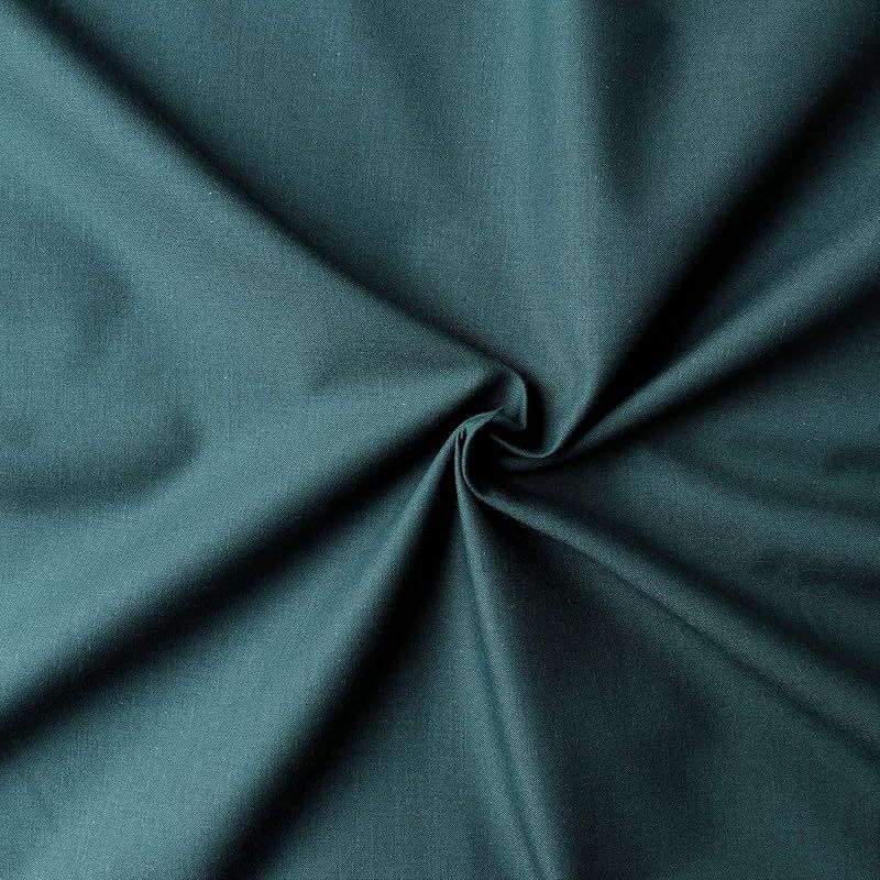 日本紐釦貿易 Nippon Chuko エイティスクエア 無地 生地 綿 シャーティング ボトルグリーン グリーン系 巾約110cm×2m切売カット KD4630-141-2M 生地 無地生地 エイティスクエア