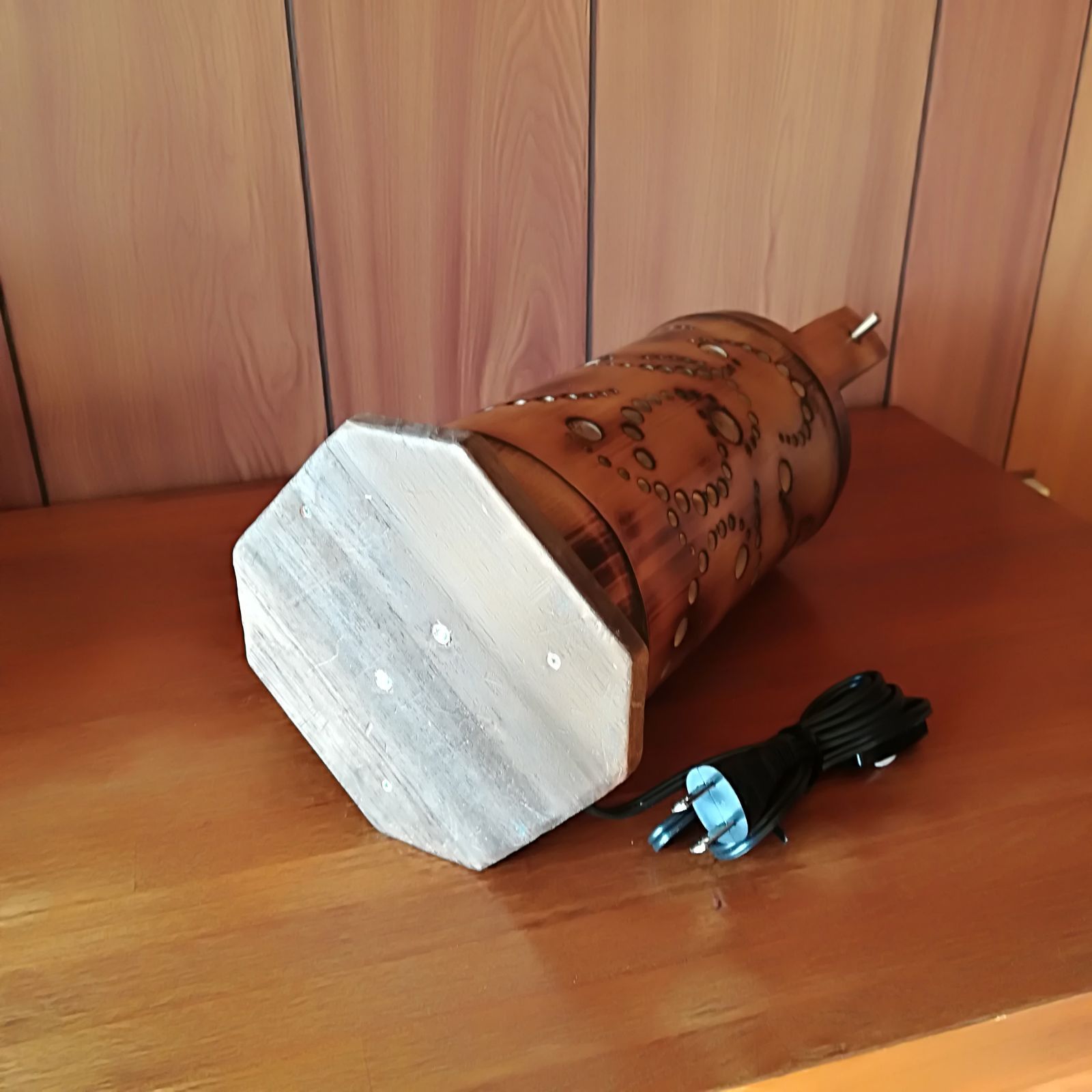 癒し灯火 竹灯籠 No23116 (太 ≒12㎝ )