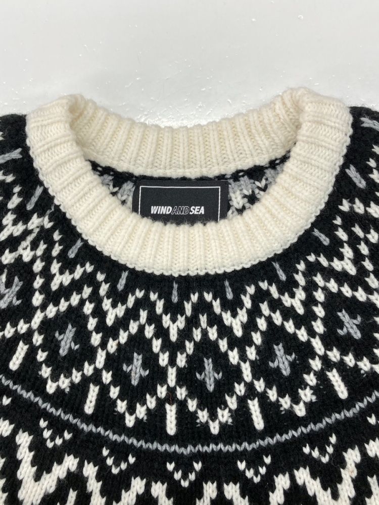 ウィンダンシー WIND AND SEA 22AW NORDIC SWEATER ノルディック 厚手