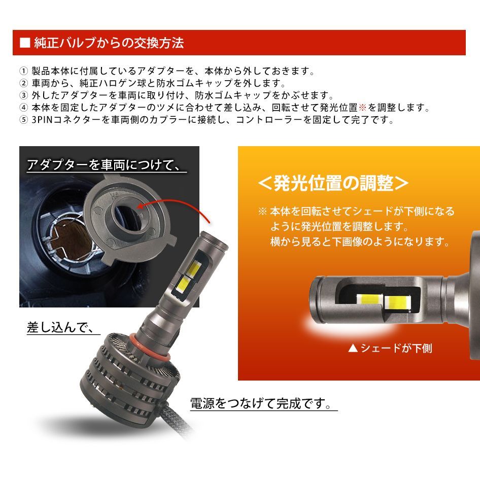 早い者勝ち 数量限定 アウトレットSEEK 公式 LEDヘッドライト H4 合計9000ルーメン ランス ケーブルまでこだわり メッシュハーネス 車 電球 LEDバルブ 爆光 CREE級 CSP7035 Hi/Lo 切替 6500K レターパッ 楽天 スーパーSALE対象SEEK products電源