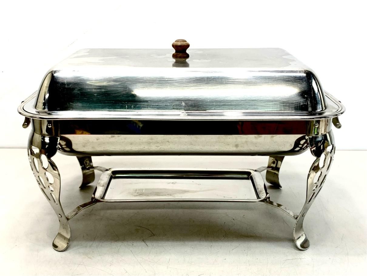 チェーフィングディッシュ YUKIWA ユキワ ビュッフェ パーティー ステンレス製 スタンド 業務用 A9759B12