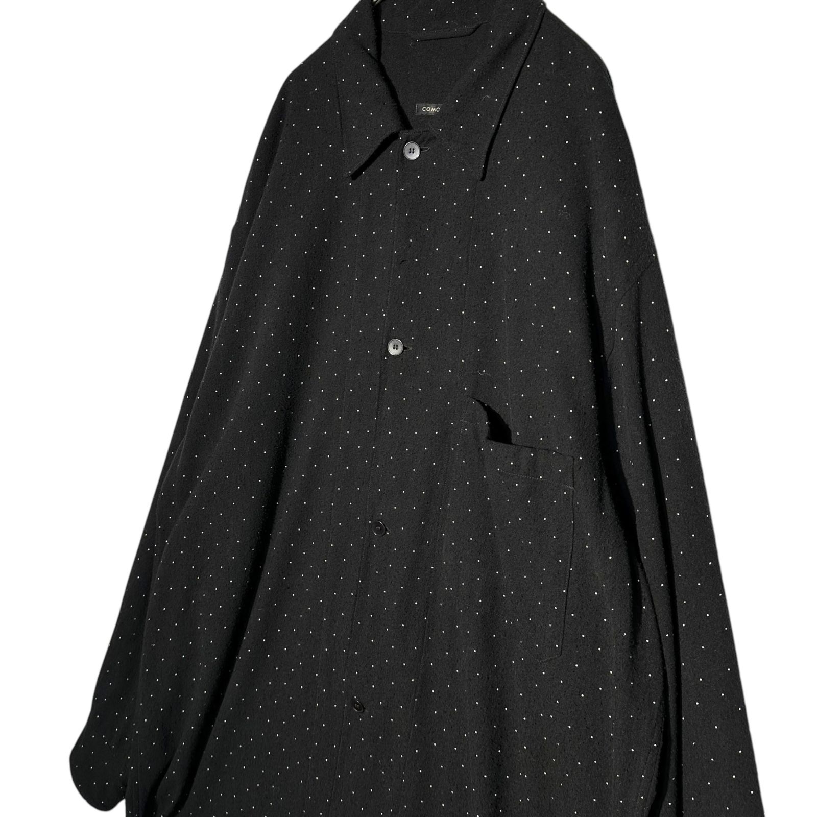 COMOLI(コモリ) 24SS Silk Noil Dot Shirt Jacket シルクノイルドット