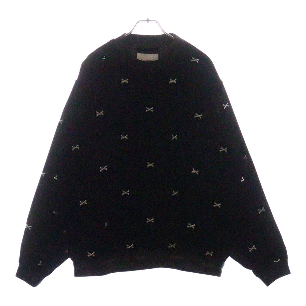 wtaps SMOCK クロスボーン ベルベット スモック ベロア 23aw 黒 SMOCK