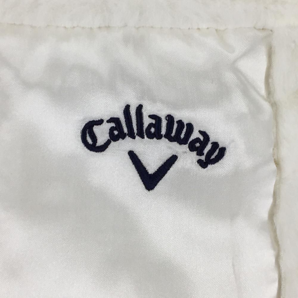 人気ブランドも見つかる！ 超 キャロウェイ 切替ボアベスト 白 胸ポケット レディース M ゴルフウェア Callaway 早いもん勝