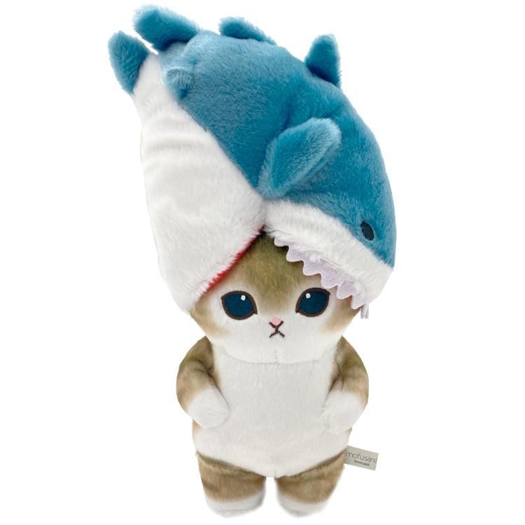 mofusand ぽてたまぬいぐるみ 噛みつきサメにゃん ベージュ