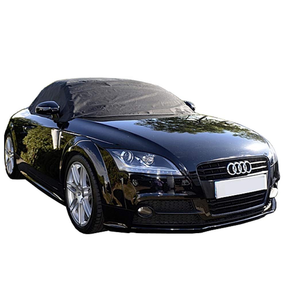 North American カスタムカバー カスタムフィット ソフトトップルーフプロテクター ハーフカバー Audi TT - Mk2 (Typ 8J) - 2006 - 2014 (ブラック)