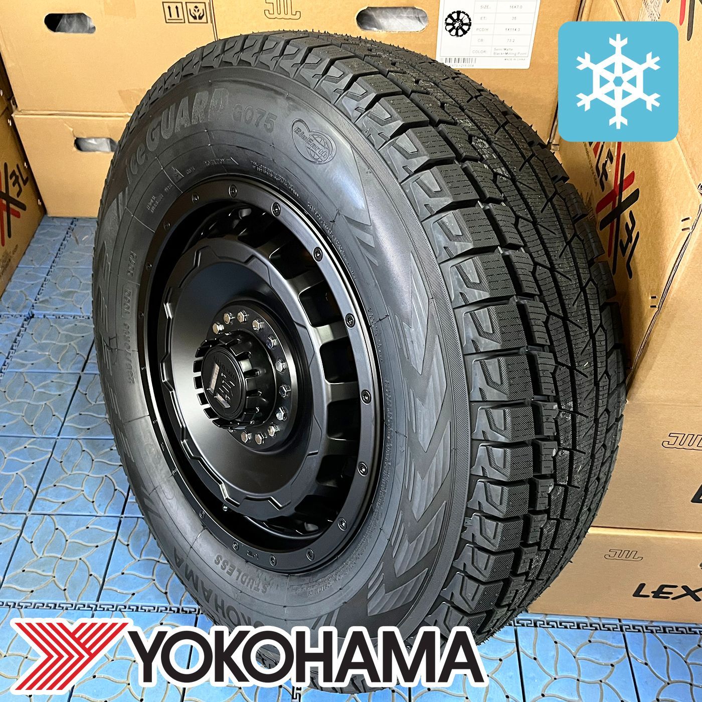 国産スタッドレス JB64 JB23 JB22 JA12 ジムニーシエラ ヨコハマ アイスガード G075 175/80R16 185/85R16LT  215/70R16 225/70R16 235/70R16 245/70R16 - メルカリ