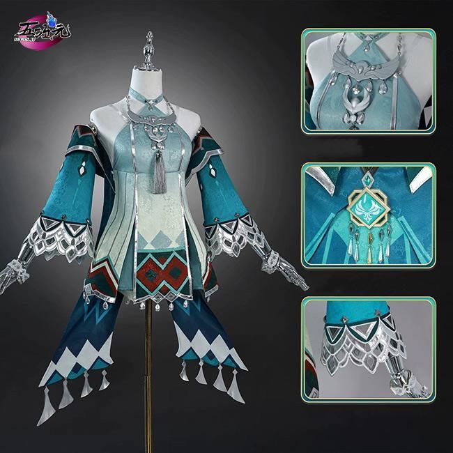 原神 コスプレ 藍硯 らんやん 衣装 ウィッグ 靴 武器 追加可