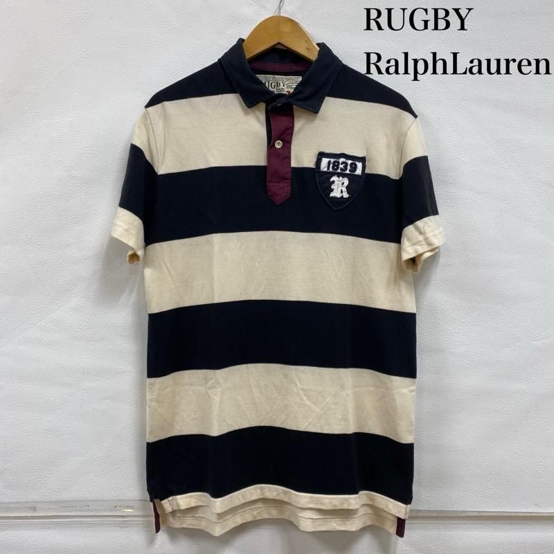 RALPH LAUREN RUGBY ラルフローレン ラグビー ポロシャツ 半袖 ボーダー ワッペン