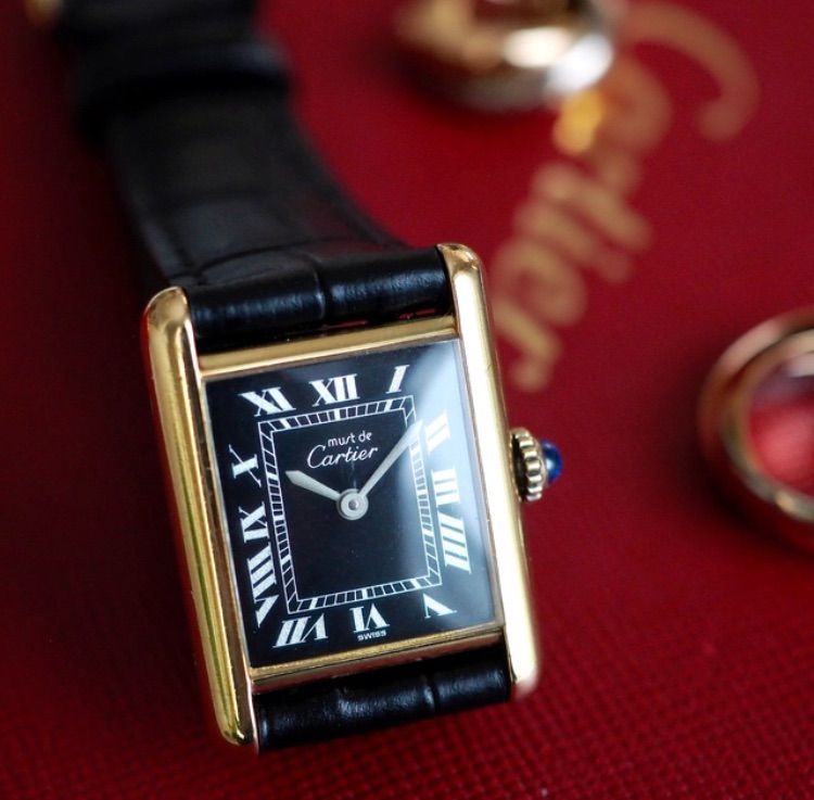 美品 カルティエ マスト タンク ゴールド ローマン SM Cartier - 腕時計