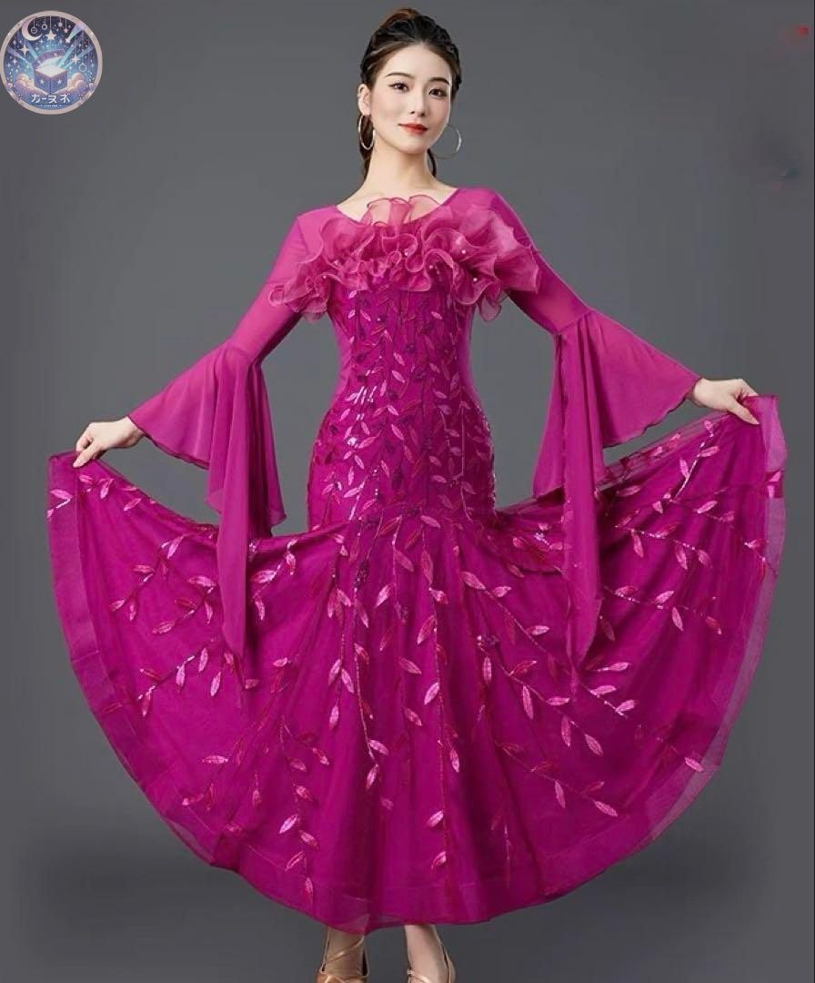 ♥ スタンダードドレス ダンスパーティーや発表会 デモに最適 エレガントな魅力