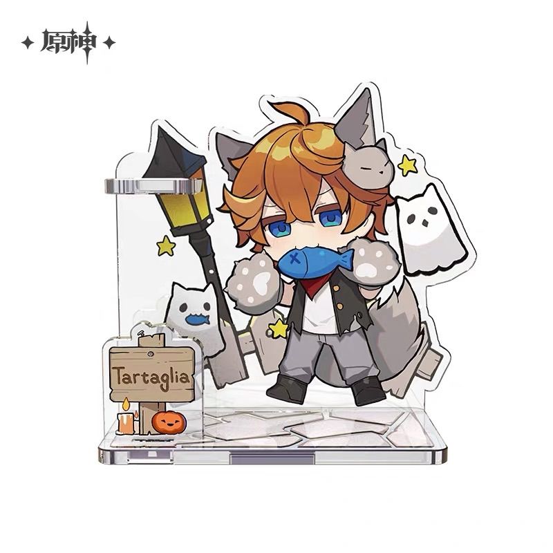 原神 スイパラ アクスタ アクキー ウェンティ 正規品】原神 ハロウィンアクスタ ディルック タルタリヤ 魈