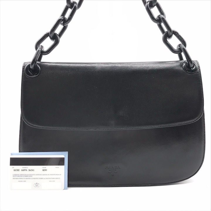 良品 PRADA プラダ プラチェーン ワンショルダー バッグ 肩掛け 良品 PRADA プラダ プラチェーン ワンショルダー バッグ 肩掛け