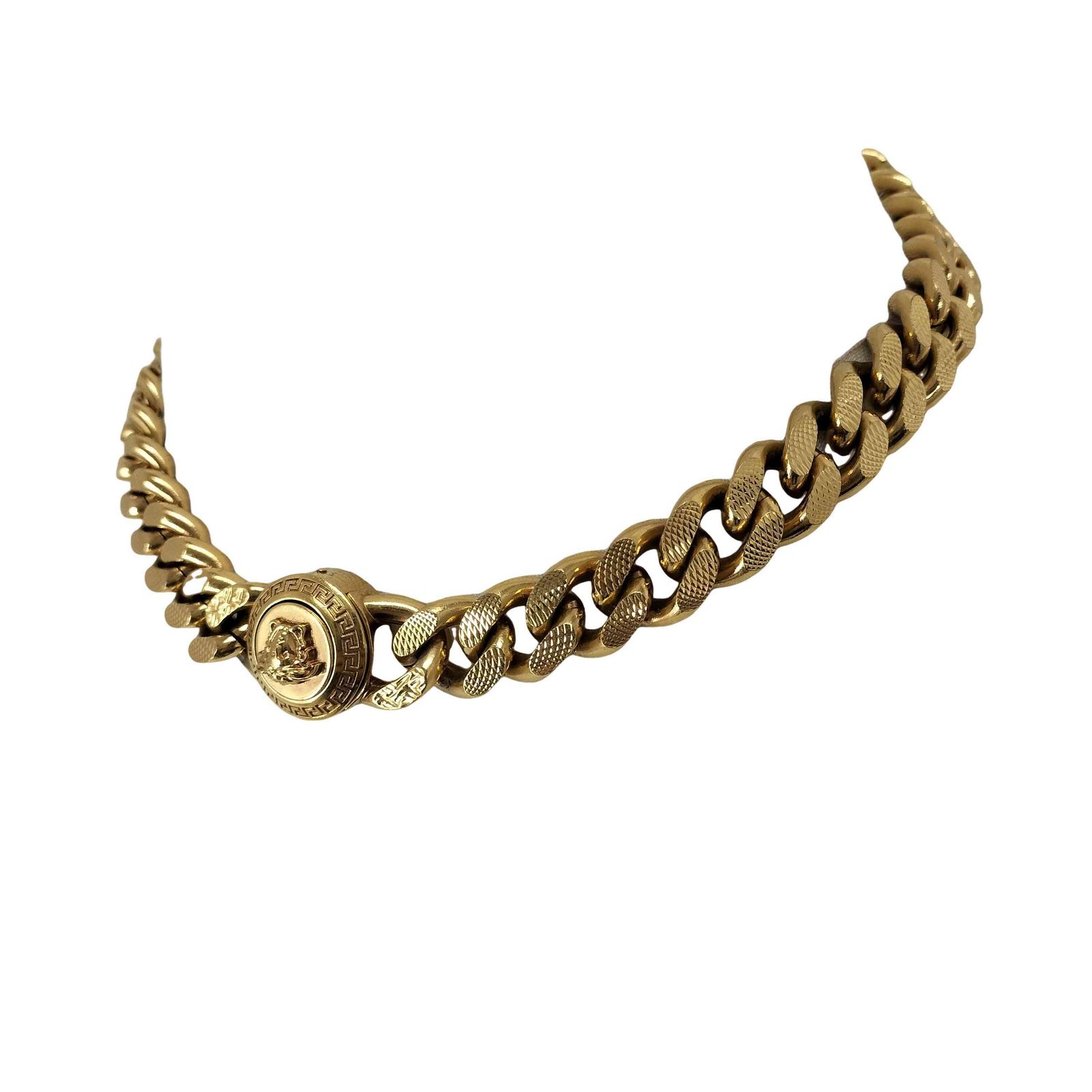 ヴェルサーチ VERSACE MADE IN ITALY 喜平チェーン メデューサ チョーカー メンズ ONE SIZE 