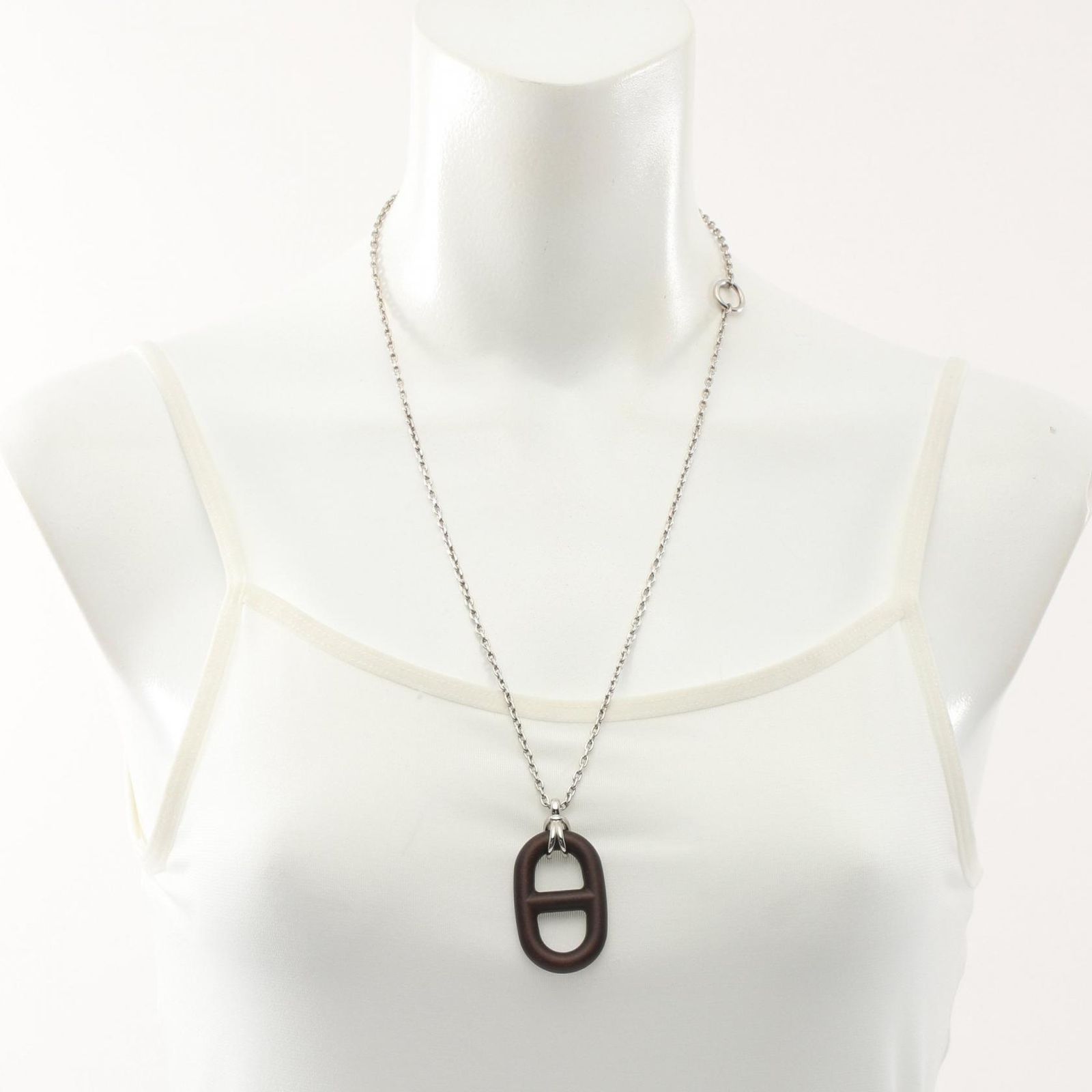 エルメス HERMES ネックレス シェーヌダンクル ヴュルカニウム