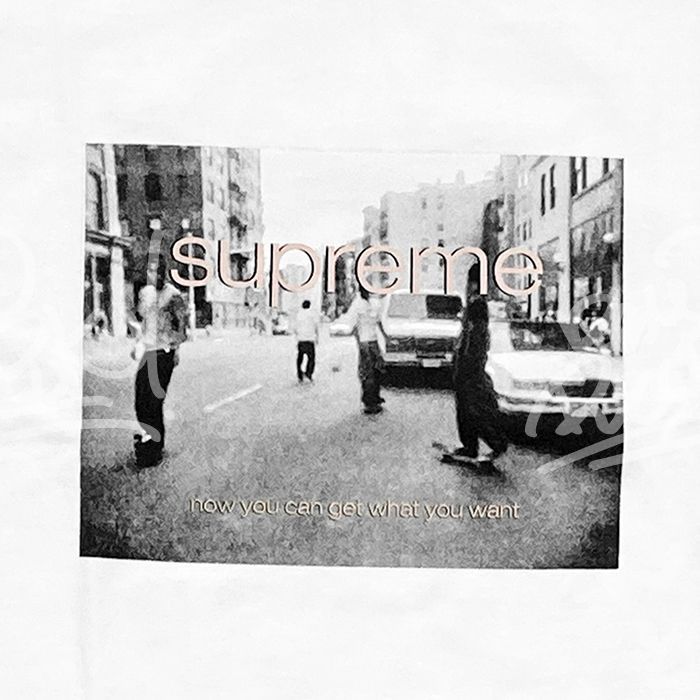 送料無料 メンズ Tシャツ ホワイト Supreme シュプリーム Supreme Crew 