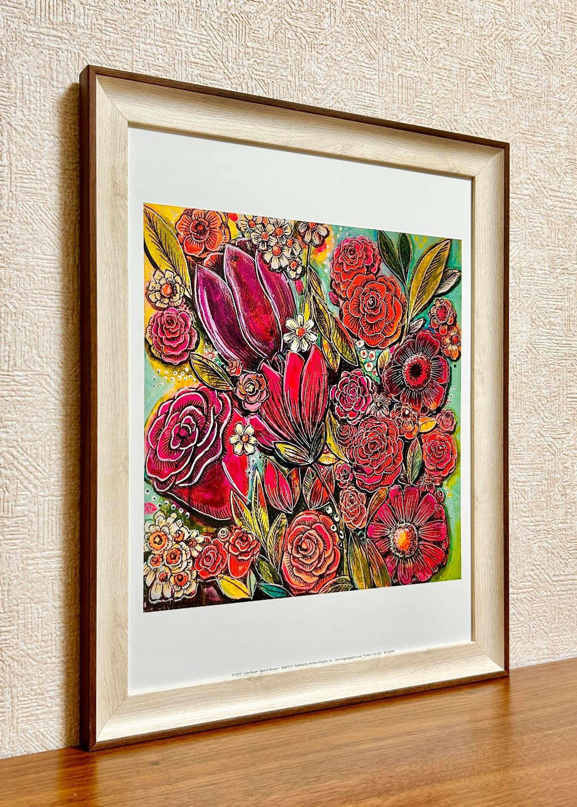新品☆額縁付アートポスター☆Cami Boyett（キャミ・ボイエット）☆花