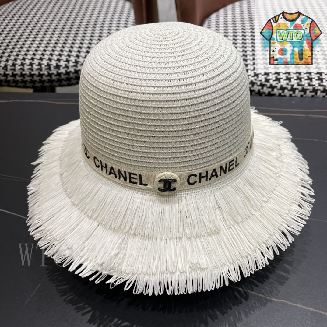 今日WTO】Chanel 2024 麦わら帽 優雅風-XK48 - メルカリ