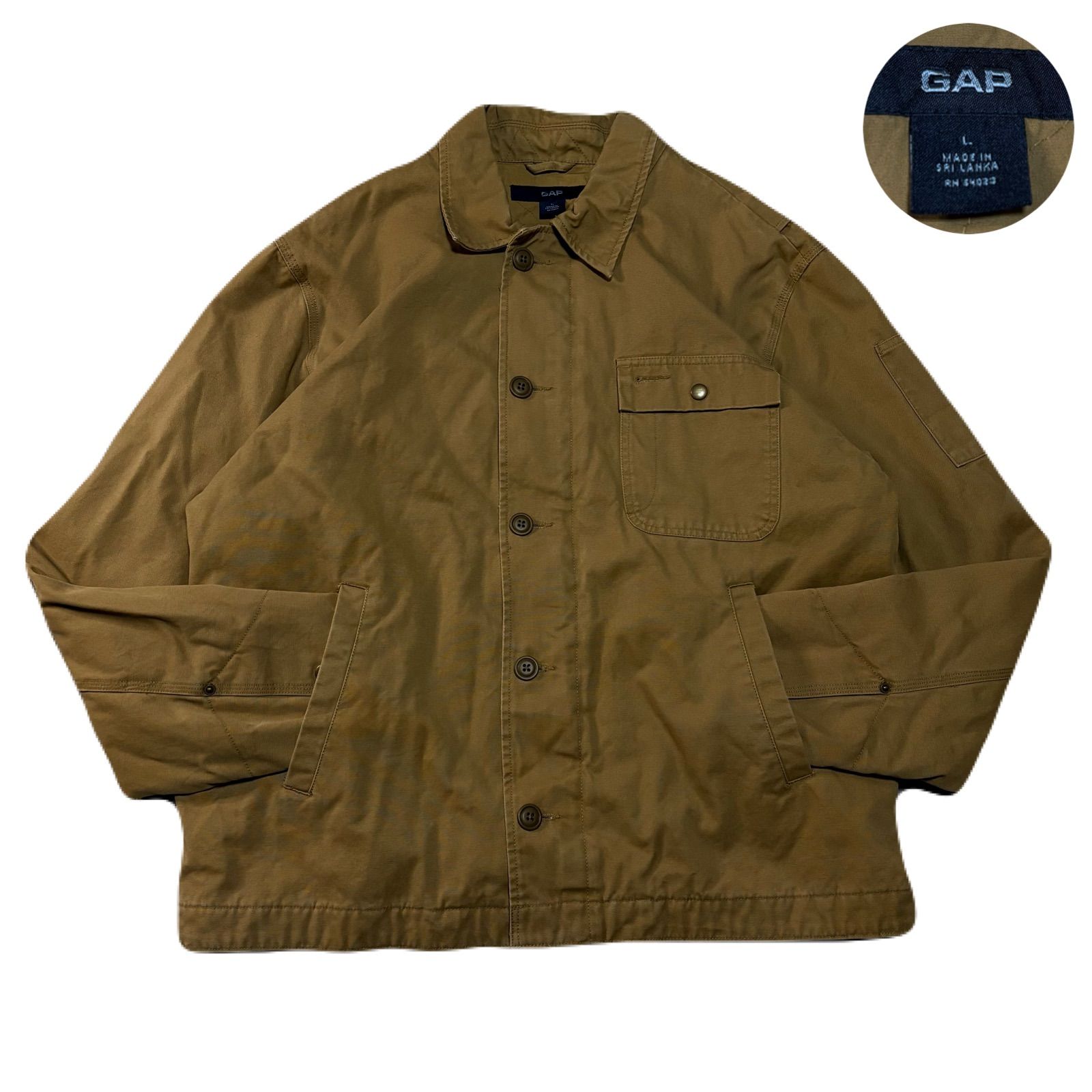 old GAP ミリタリーサンプリング ダック生地 デッキジャケット GAP ギャップ DeckJacket デッキジャケット Coverall