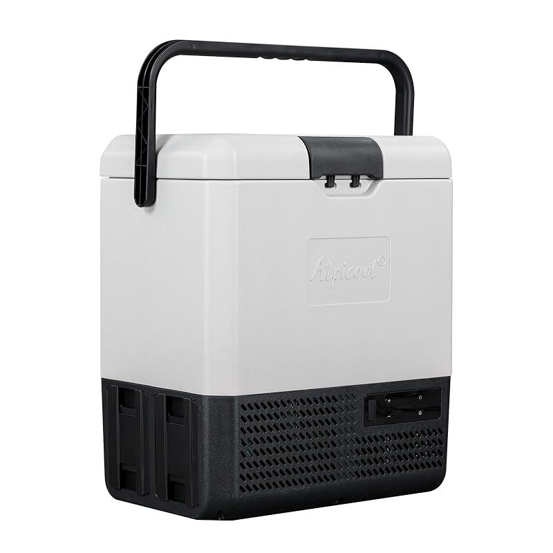 Alpicool ポータブル冷蔵庫 車載冷蔵庫 車載冷蔵冷凍庫 P15 15L 15リットル -20℃～20℃ コンプレッサー式 急速冷凍 AC100V DC12V|24V コンパクト 軽量 持ち運び便利 静音 45W 省エネ 車載家庭両用 アウ 1