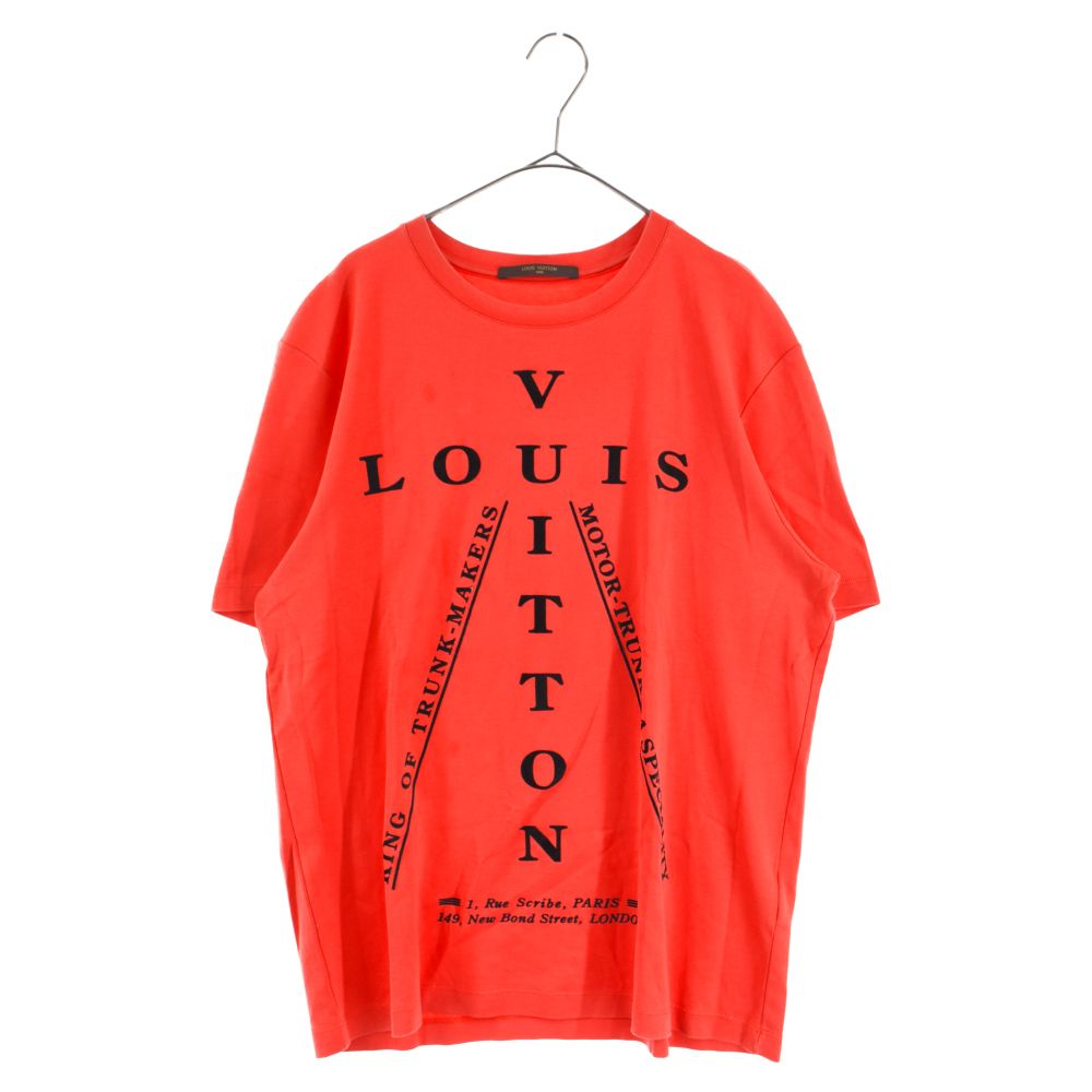 ルイヴィトン Louis Vuitton フロッキーロゴプリントTシャツレッド 