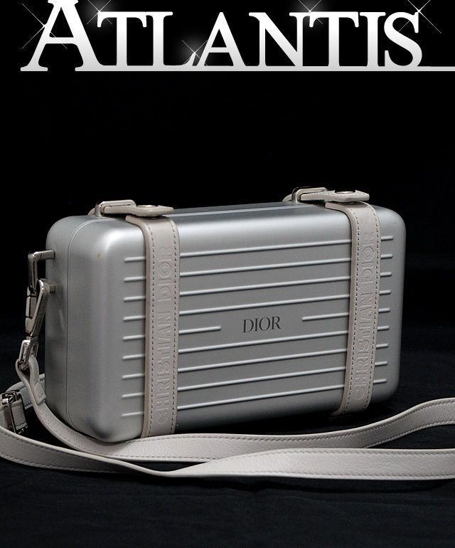 DIOR x RIMOWA パーソナル ショルダーバッグ シルバー アルミニウム