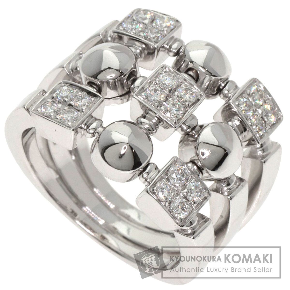 BVLGARI ブルガリ ルチア ダイヤモンド リング 指輪 K18WG レディース