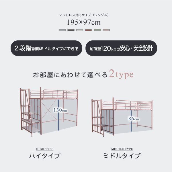 Formida フォミダー 階段付き ロフトベッド