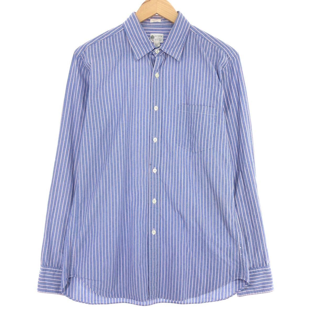 古着 ジェイクルー J.Crew 長袖 ストライプシャツ メンズM/eaa427689