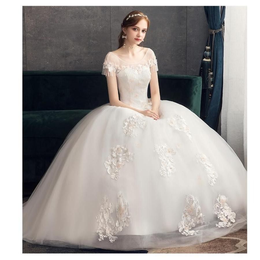 ロングドレス ウエディングドレス パーティードレス ステージ衣装 二次会 結婚式ドレス 披露宴 謝恩会 演奏会 発表会