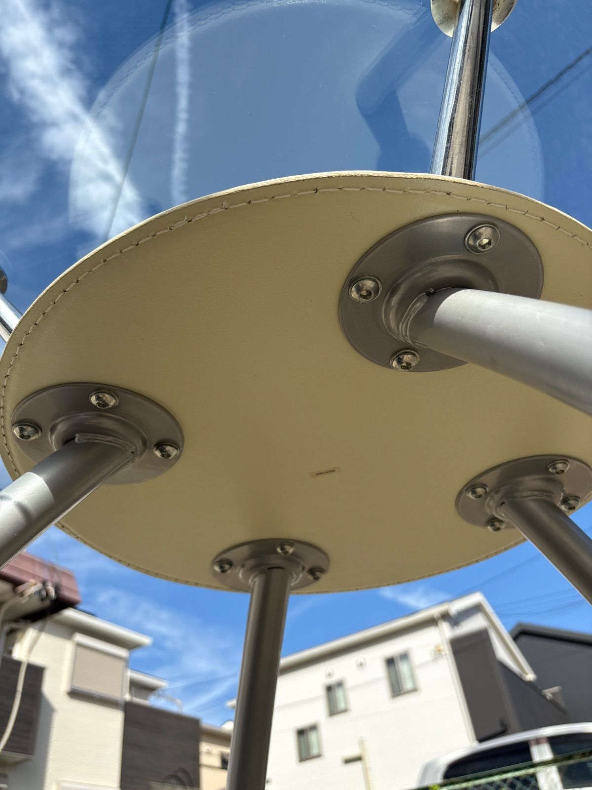 レザー 丸テーブル