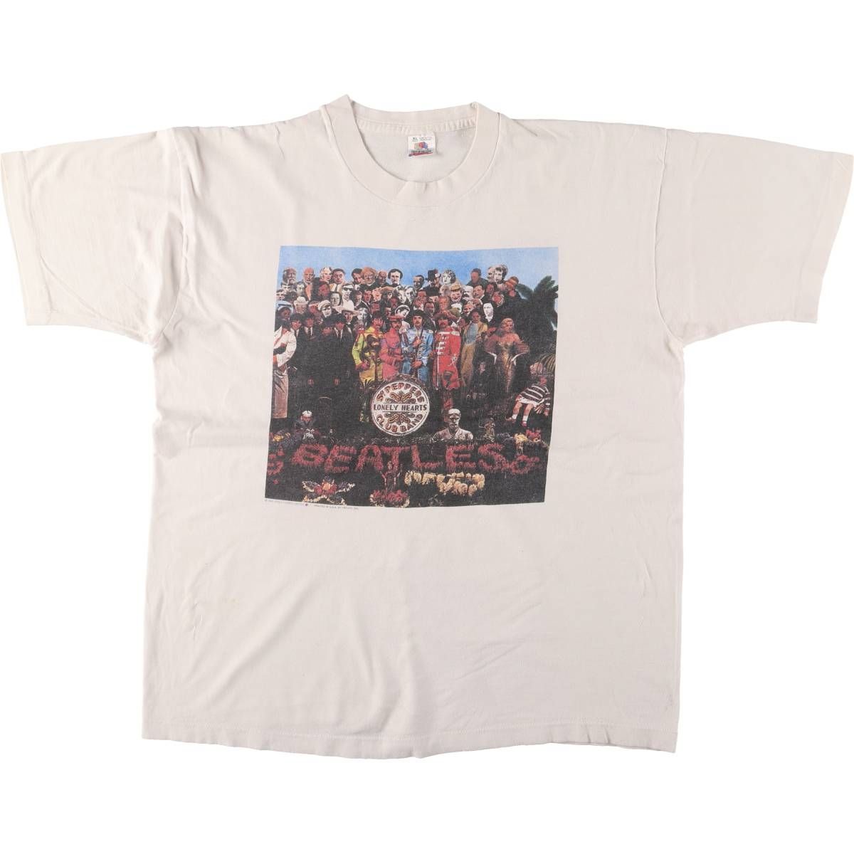 古着 90年代 フルーツオブザルーム FRUIT OF THE LOOM THE BEATLES ビートルズ バンドTシャツ バンT メンズXL相当|evb030113