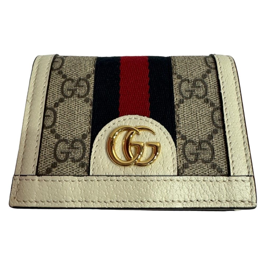 GUCCI グッチ オフィディア 二つ折り財布 PVCコーティングキャンバス