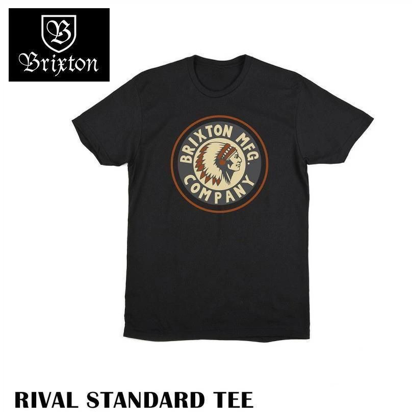 BRIXTON ブリクストン Tシャツ RIVAL ブラック トップス スケート メンズ レディース フェス サーフ  ショップフォローで5%OFFクーポン