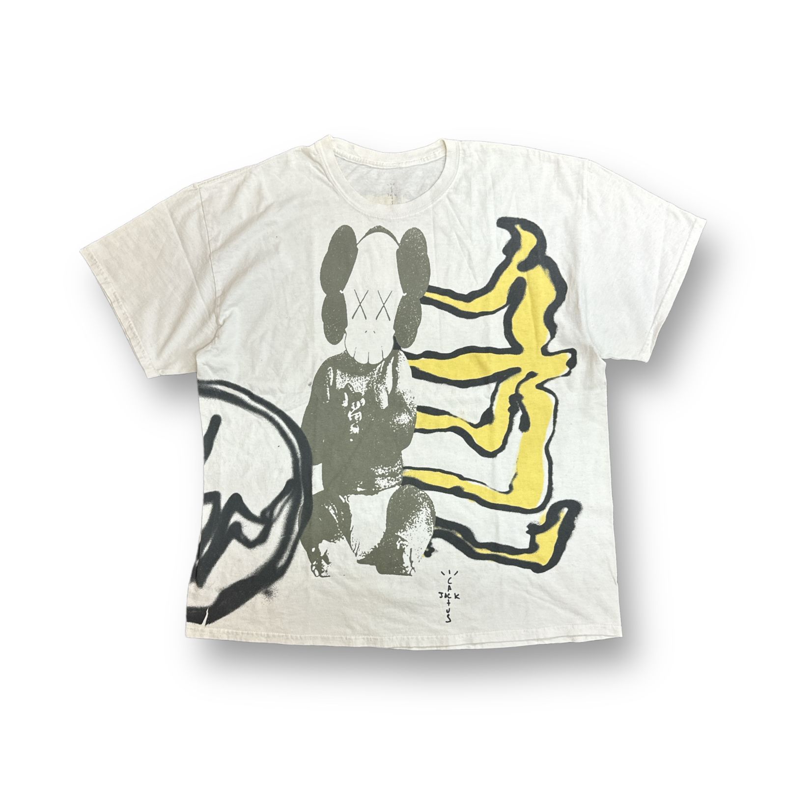 Cactus Jack × KAWS × Fragment プリントTシャツ カットソー カクタスジャック カウズ フラグメントデザイン コラボ  ホワイト L 58427A5 - メルカリ