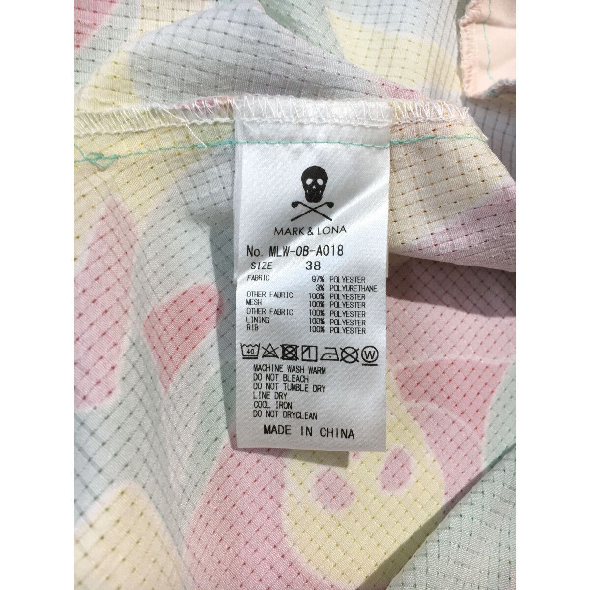MARK&amp;LONA - coco 未使用品 マークアンドロナ MARK&amp;LONA レディース ワンピース 38(M) ピンク カモフラ スカル フリル袖 未使用品 レディース マークアンドロナ MARK&LONA ワンピース 38