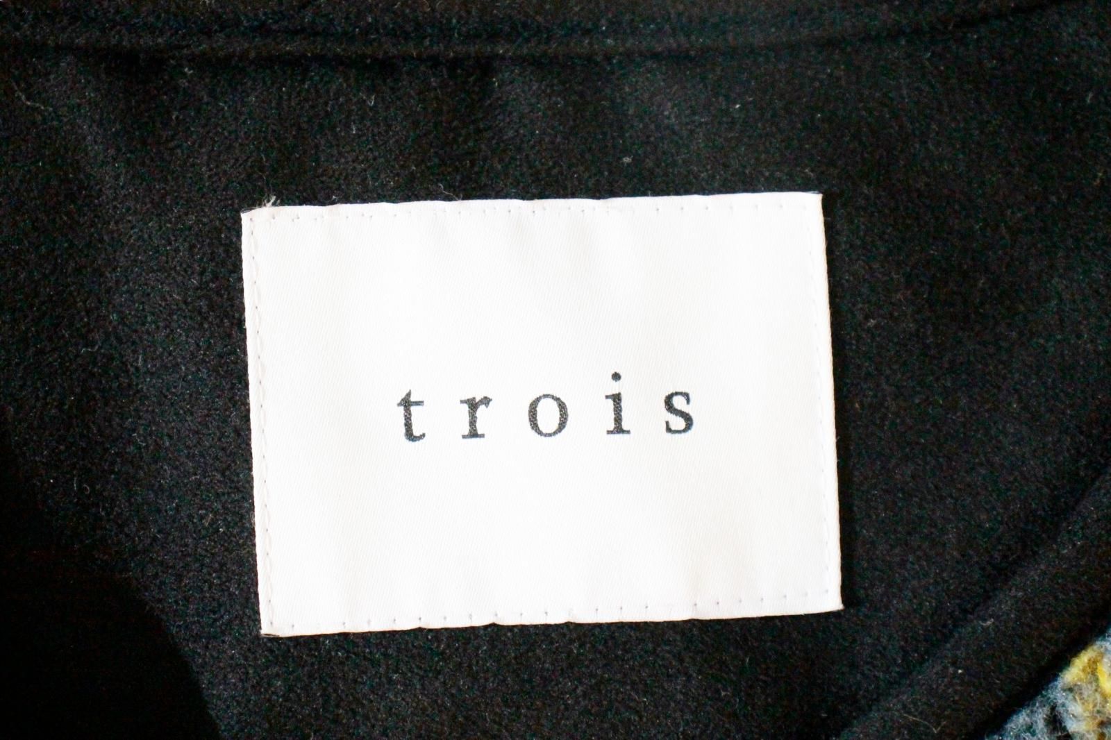 trois|ボア|フリースジャケット|F|水色